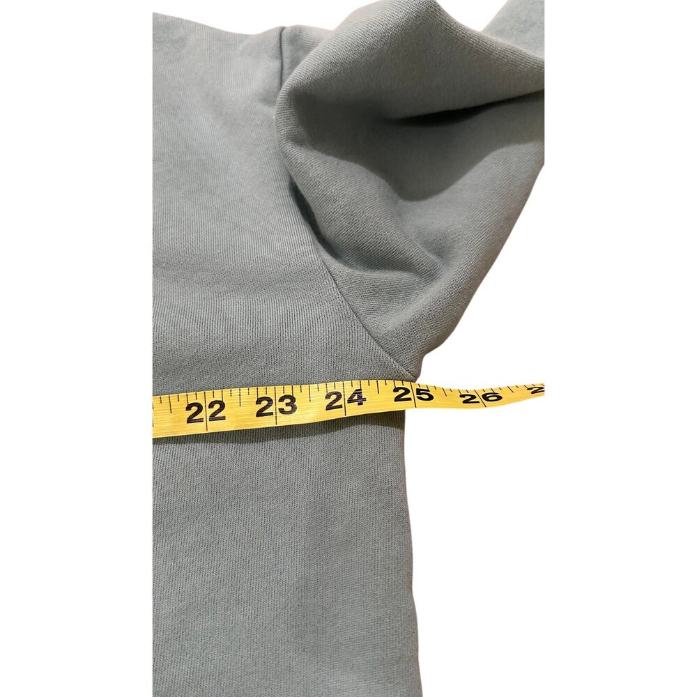 Cozy Earth Organic Cotton Pullover Wide-Leg Pant Set L Top XL Bottoms Sage Blue - Picture 9 of 14